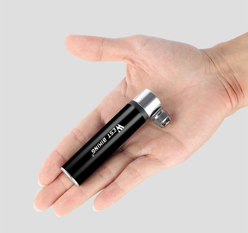 WEST BIKING Hand Mini Bicycle Pump Tire Air Inflator Schrader Presta Valve Ball Needle Hose MTB Accessories Portable Bike Pump