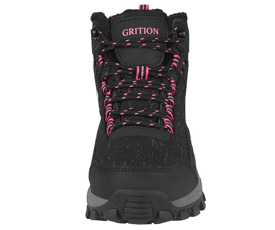 Women Winter Hiking Boots Waterproof Platform Ankle Sports Shoes PU