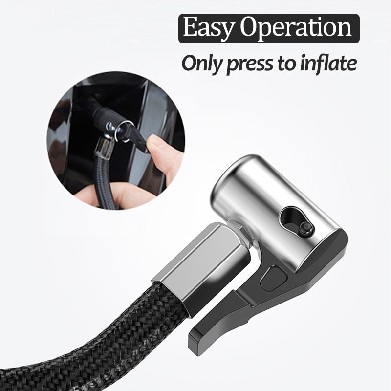Portable Car Air Compressor DC 12V Digital Tire Inflator Air Pump 150 PSI Auto Air Pump for Car Motorcycle LED Light Tire Pump