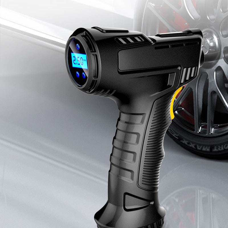 120W Rechargeable Air Compressor Wireless Inflatable Pump Portable Air Pump Digital Car Automatic Tire Inflator Equipment
