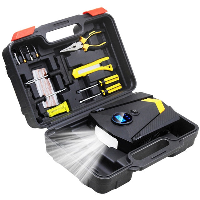 Portable Car Air Compressor DC 12V Digital Tire Inflator Air Pump 150 PSI Auto Air Pump for Car Motorcycle LED Light Tire Pump
