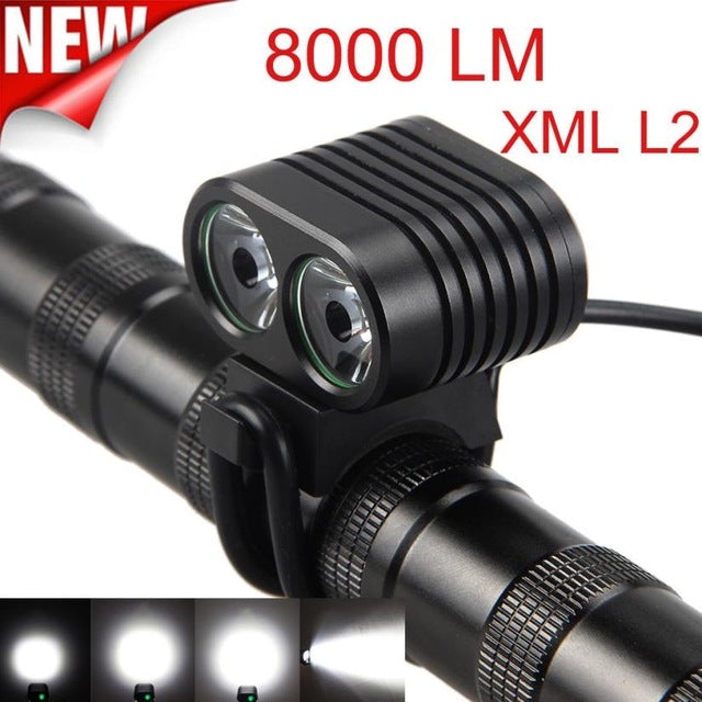 New Arrival 8000Lumen XM-L2 LED Cycling Front
